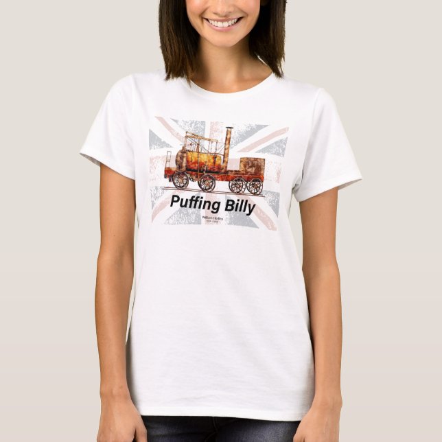 Camiseta Puffing Billy Steam Train English Locomotive (Anverso)
