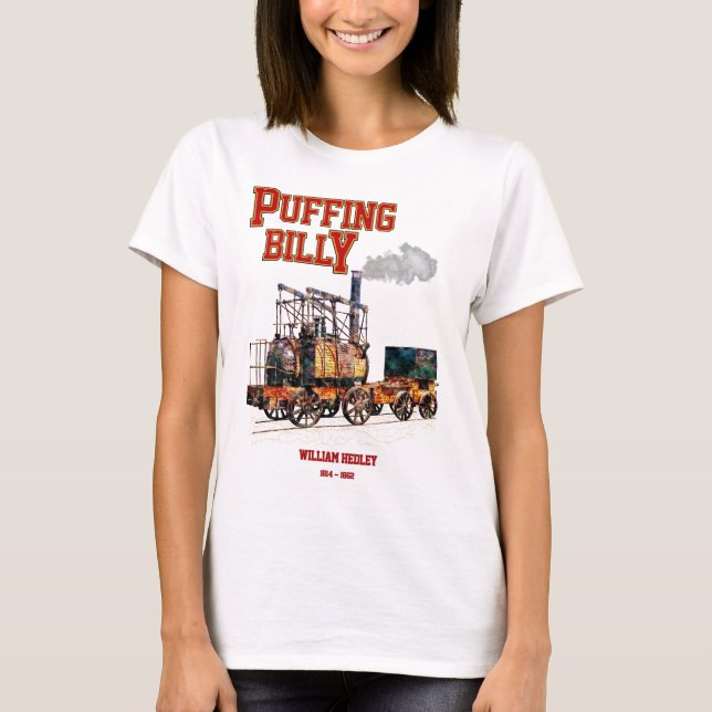 Camiseta Puffing Billy Steam Train English Locomotive (Anverso)