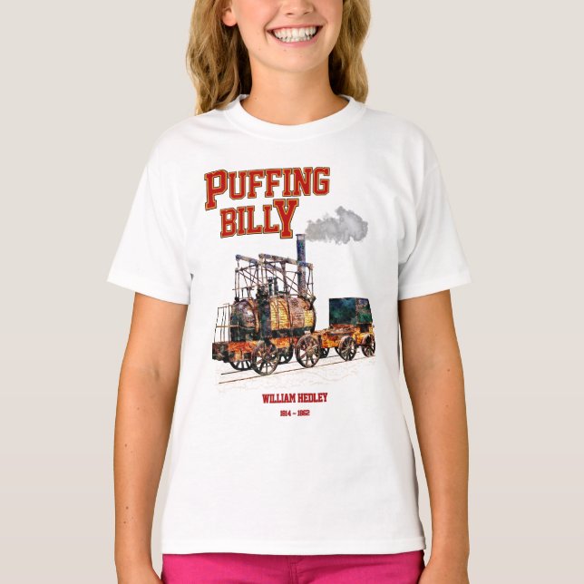 Camiseta Puffing Billy Steam Train English Locomotive (Anverso)