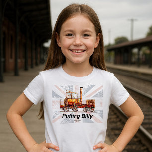 Camiseta Puffing Billy Steam Train English Locomotive