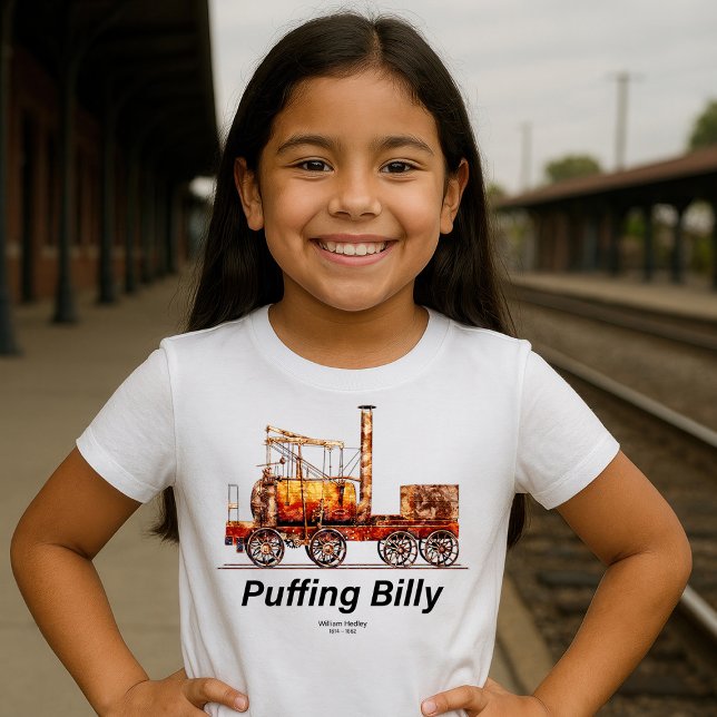Camiseta Puffing Billy Steam Train English Locomotive (Puffing Billy Steam Train English Locomotive. Girl Basic T-Shirt)