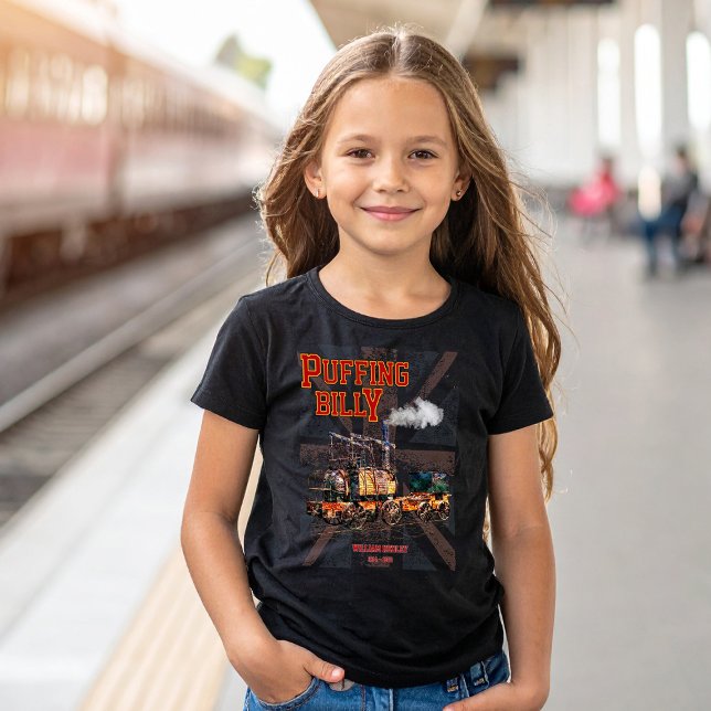 Camiseta Puffing Billy Steam Train English Locomotive (Puffing Billy Steam Train English Locomotive. Girl Basic T-Shirt)