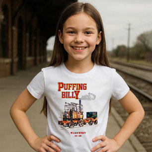 Camiseta Puffing Billy Steam Train English Locomotive