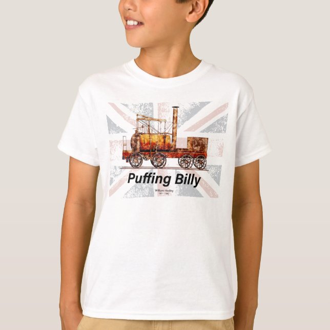 Camiseta Puffing Billy Steam Train English Locomotive (Anverso)