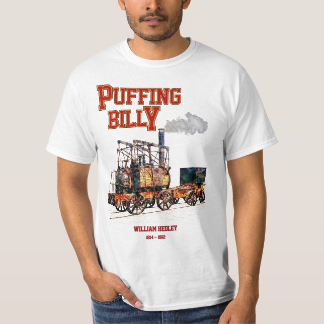 Camiseta Puffing Billy Steam Train English Locomotive (Anverso)