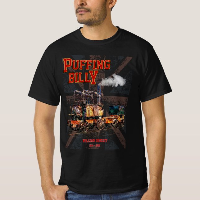 Camiseta Puffing Billy Steam Train English Locomotive (Anverso)
