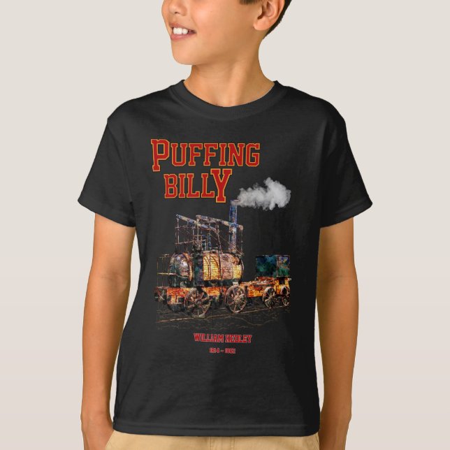 Camiseta Puffing Billy Steam Train English Locomotive (Anverso)