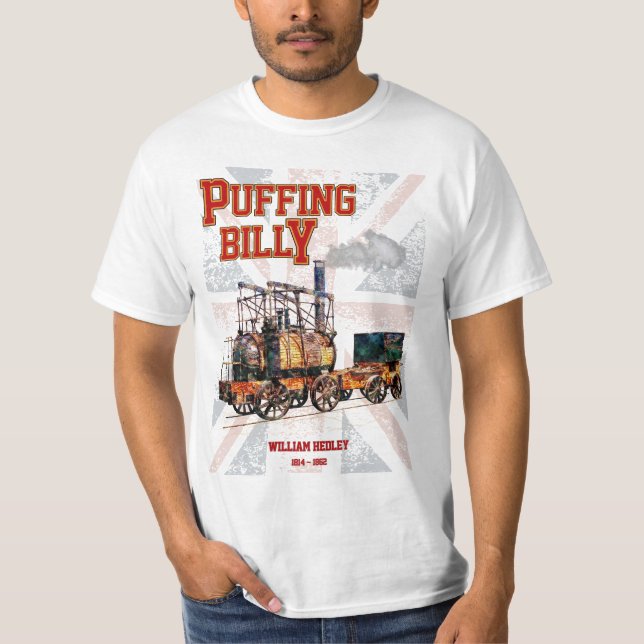 Camiseta Puffing Billy Steam Train English Locomotive (Anverso)