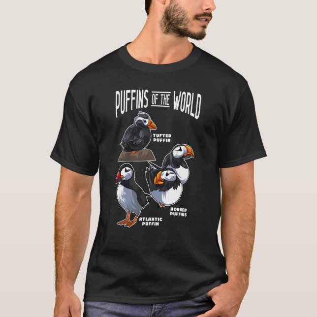 Camiseta Puffins Animals of the World Puffin Bird Bird Owne (Anverso)