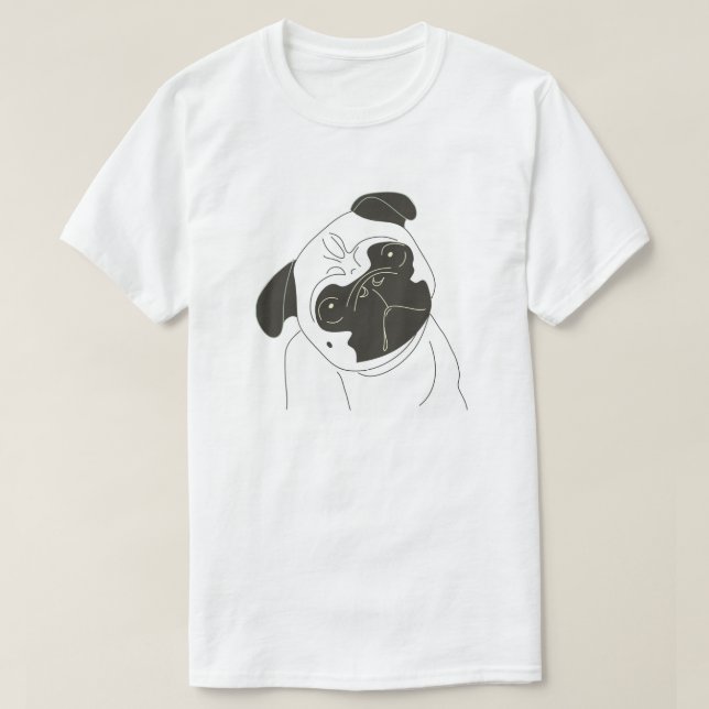 Camiseta Pug (Diseño del anverso)