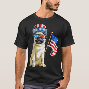 Camiseta Pug 4 de Julio Gracioso Regalo
