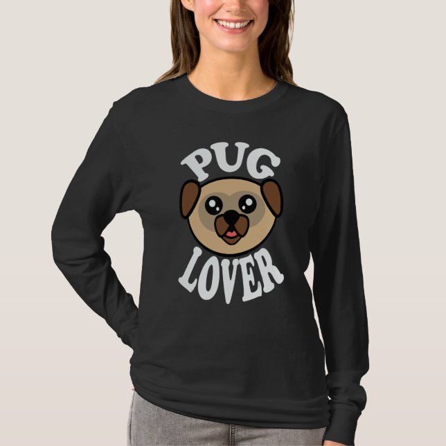Camiseta Pug Adorable   (Anverso)