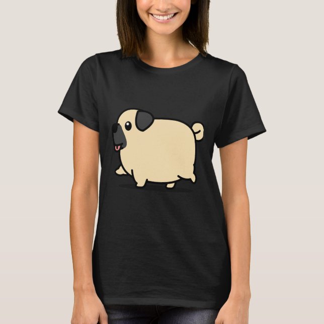 Camiseta Pug adorable 912 (Anverso)