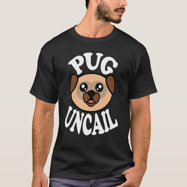 Camiseta Pug adorable no castrado (Anverso)