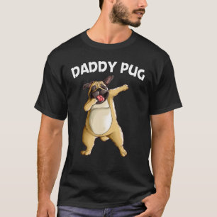Camiseta Pug Adorable Para Hombres Papá Pug Perro Hace Dab 