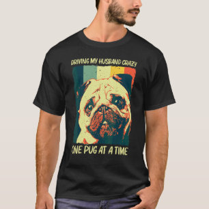 Camiseta Pug Adorable Para Mujeres Mamá Mascota Perro Cacho