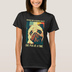 Camiseta Pug Adorable Para Mujeres Mamá Mascota Perro Cacho