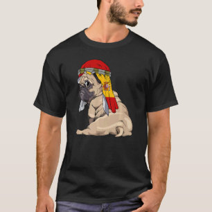 Camiseta Pug Adorable Retro Bandera De España Orgullo
