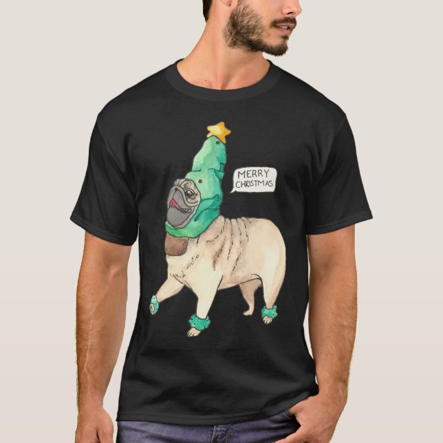Camiseta Pug Alegre (Anverso)
