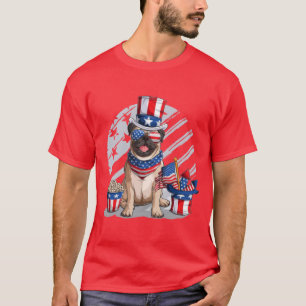 Camiseta Pug americano