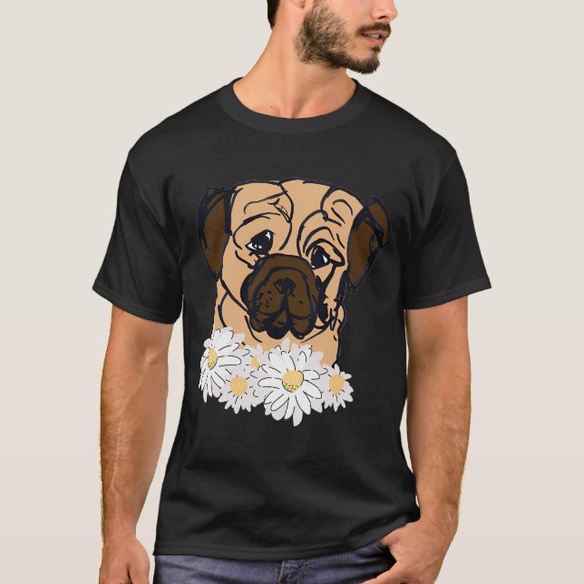 Camiseta pug americano (Anverso)