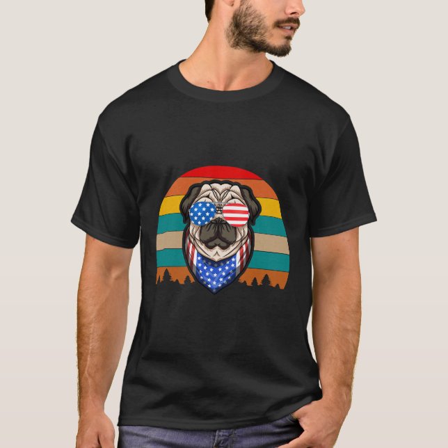 Camiseta Pug Americano 148 (Anverso)
