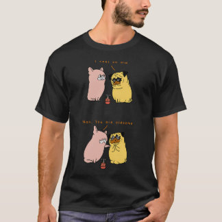 Camiseta Pug anciano