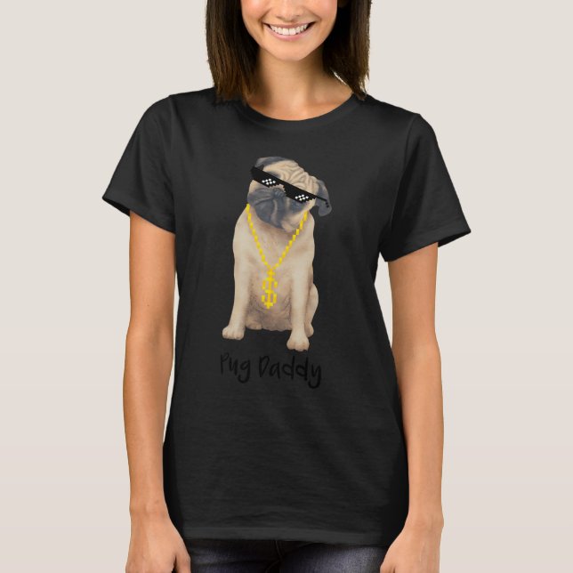 Camiseta Pug Arcoíris (Anverso)