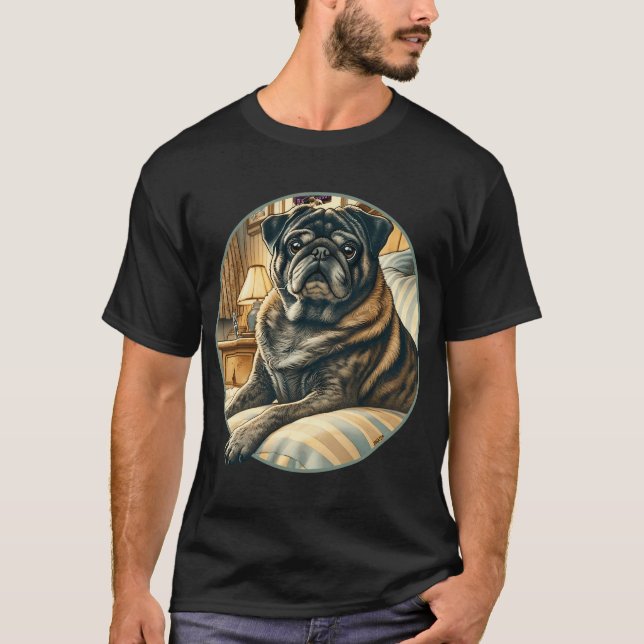 Camiseta Pug atigrado (Anverso)