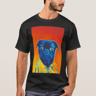Camiseta pug azul