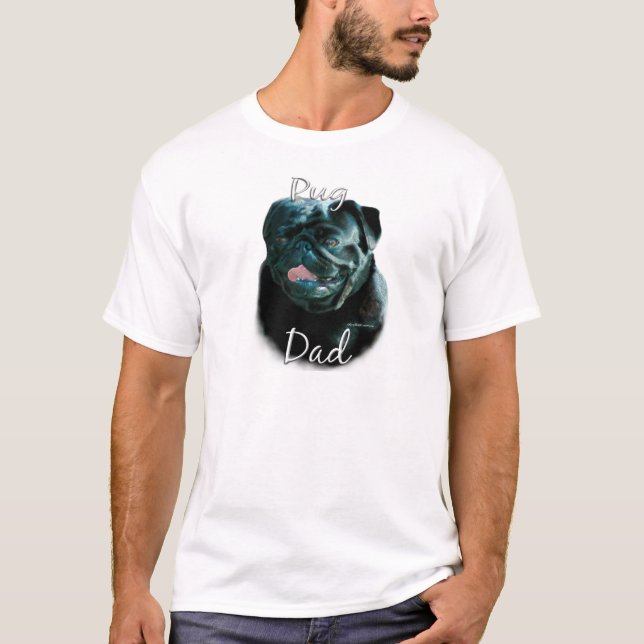 Camiseta Pug (blk) Dad 2 (Anverso)