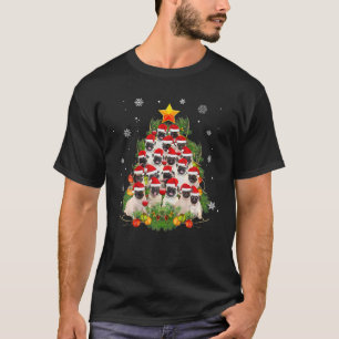 Camiseta Pug Christmas Tree Graciosos Regalos De Navidad Pa