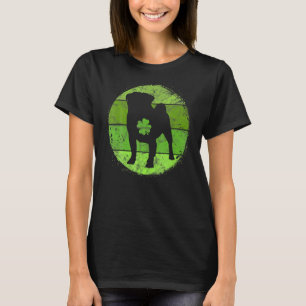 Camiseta  Pug Circular Irlandés Trébol Puggle Perro Día de 