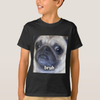 Pug Cute Bruh Cara de Perro Borrosa