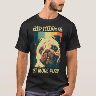 Camiseta Pug Cute Para Hombres Mujeres Mascota Perro Cachor