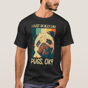 Camiseta Pug Cute Para Hombres Mujeres Mascota Perro Cachor