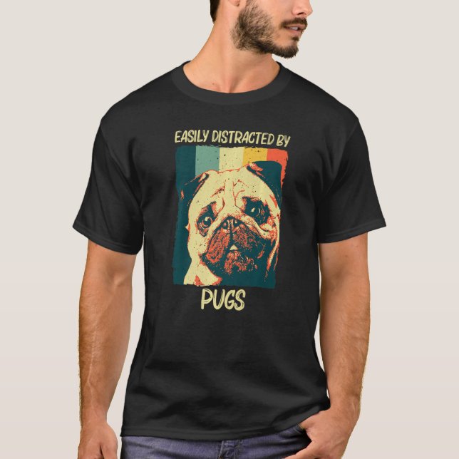 Camiseta Pug Cute Para Hombres Mujeres Mascota Perro Cachor (Anverso)