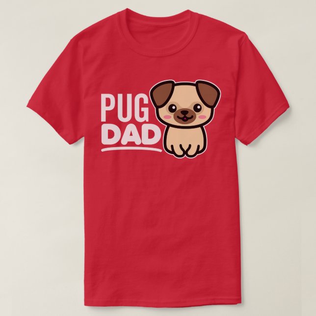 Camiseta Pug Dad (Diseño del anverso)