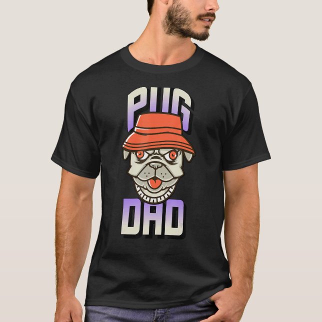 Camiseta Pug Dad (Anverso)