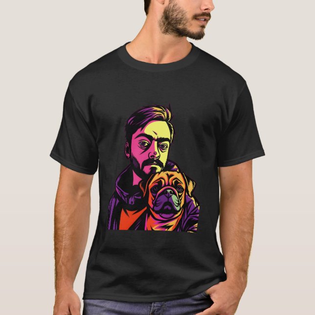 Camiseta Pug Dad Pug Owner Pug Pop (Anverso)