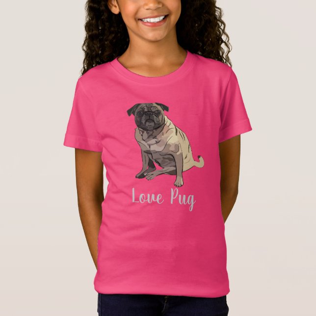 Camiseta Pug de amor (Anverso)