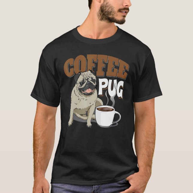 Camiseta Pug de café (Anverso)