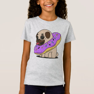 Camiseta Pug de Donut Adorable