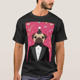 Camiseta Pug de fiesta