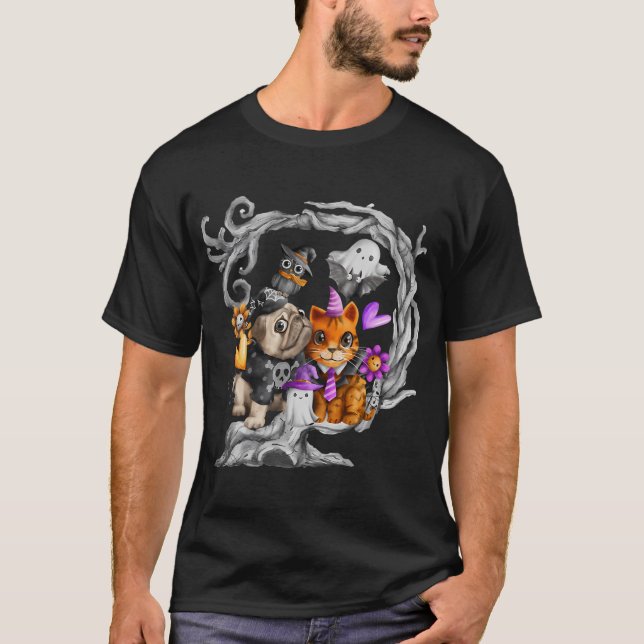 Camiseta Pug de Halloween (Anverso)