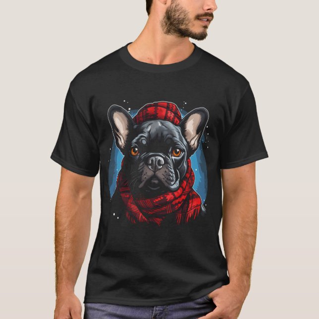 Camiseta Pug de invierno (Anverso)