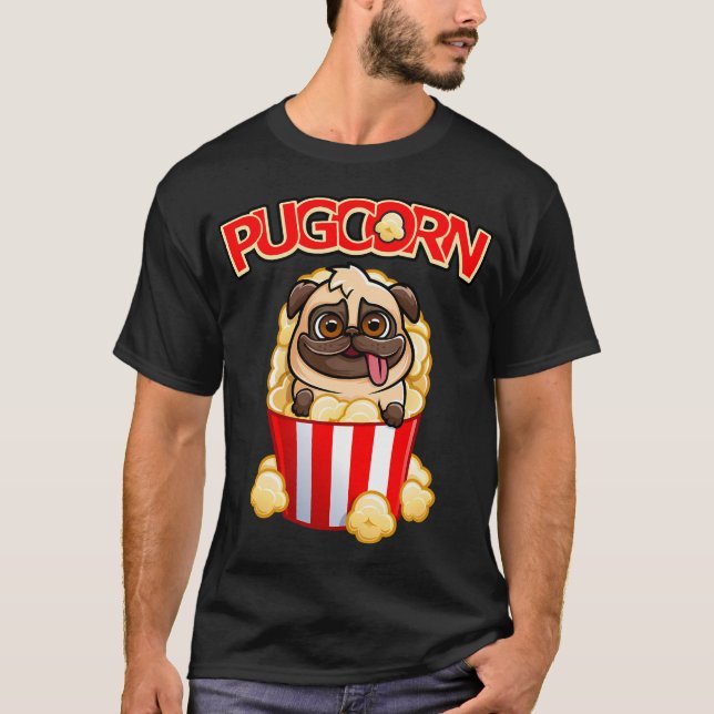 Camiseta Pug de maíz (Anverso)