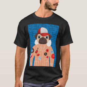 Camiseta pug de Manhattan