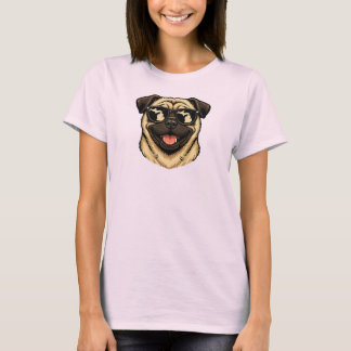 Camiseta Pug de Michigan con gafas de sol
