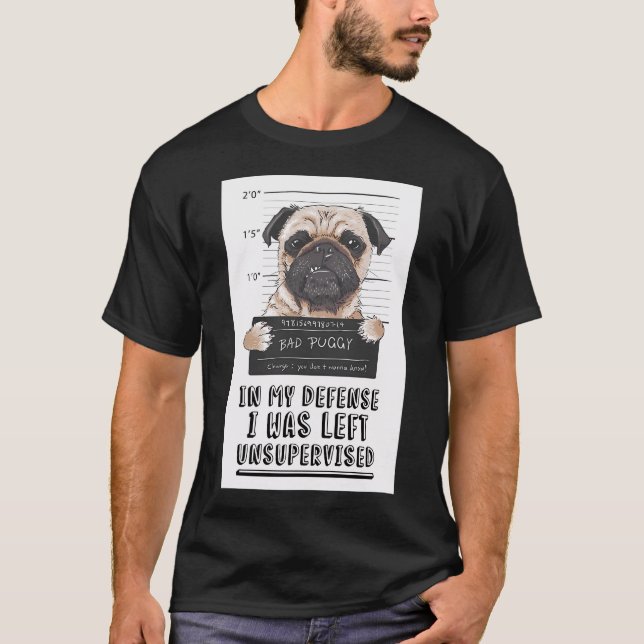 Camiseta Pug de Papel Higiénico (Anverso)